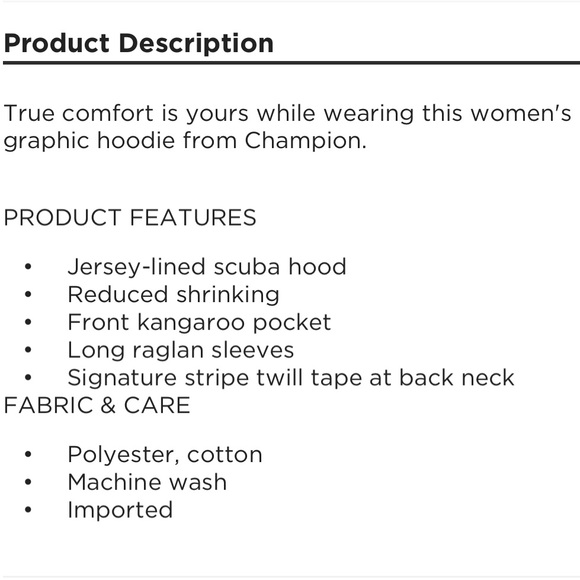 NEW Champion Hoodie - Picture 3 of 3